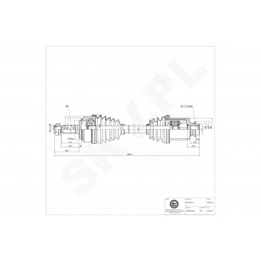 Cardan Arbre de Transmission Avant Droit Pour Honda Accord VII 44305SEAN00