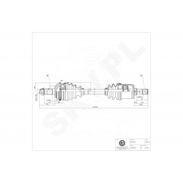 Cardan Arbre de Transmission Avant Droit Pour Honda Civic VII 44305S5AJ00