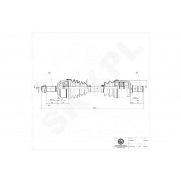 Cardan Arbre de Transmission Avant Gauche Pour Honda CR-V II FR-V 44306SJHE02
