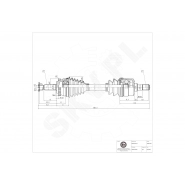 Cardan Arbre de Transmission Avant Gauche Pour Hyundai Tucson Kia Sportage