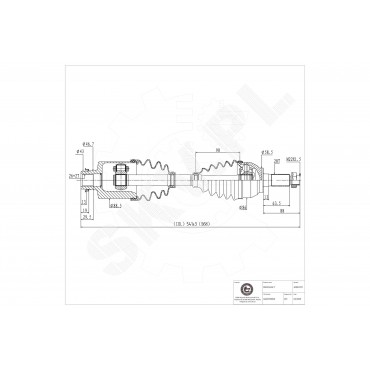 Cardan Arbre de Transmission Avant Droit Pour Mazda 3 5 GG3325500D