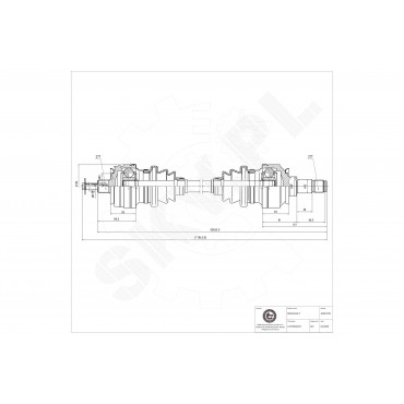 Cardan Arbre de Transmission Arrière Pour Mercedes-Benz 1233508400 1263502410
