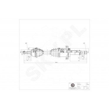 Cardan Arbre de Transmission Avant Droit Pour Mercedes-Benz Classe A 1693606472