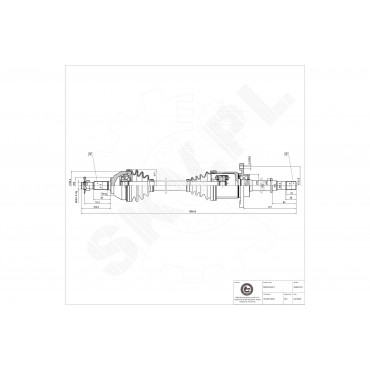 Cardan Arbre de Transmission Avant Droit Pour Renault Koleos Nissan Qashqai
