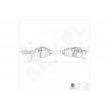 Cardan Arbre de Transmission Avant Droit Pour Opel Astra H Vauxhall Astra V