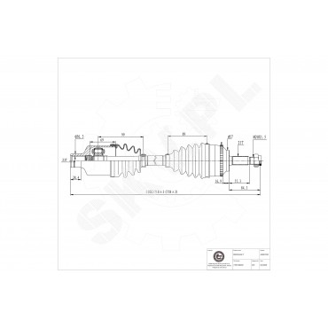 Cardan Arbre de Transmission Avant Droit Pour Renault Clio II Kangoo 7701056623