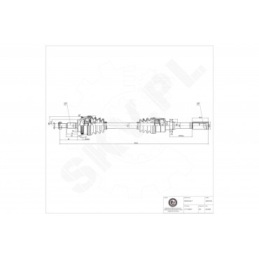 Cardan Arbre de Transmission Avant Droit Pour Renault Megane I Scenic 7711135237