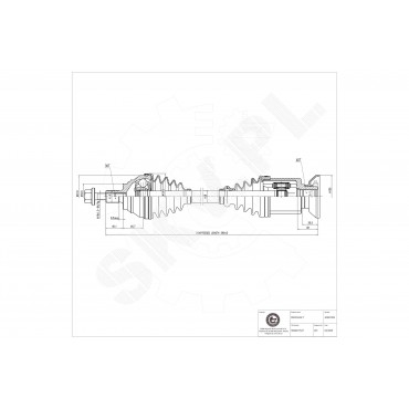 Cardan Arbre de Transmission Avant Droit Pour VW Passat Tiguan Audi A3 Q3 TT