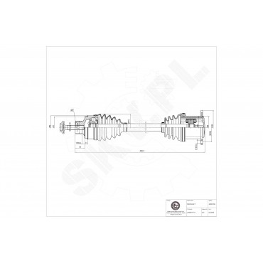 Cardan Arbre de Transmission Avant Pour Audi A6 A7 4G0407271A 4G0407271E