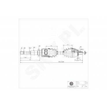 Cardan Arbre de Transmission Avant Droit Pour Volvo V60 II V90 XC60 36012827