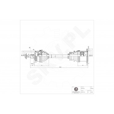 Cardan Arbre de Transmission Avant Gauche Pour Audi A4 8E0407271AR 8E0407451QX