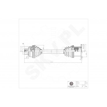 Cardan Arbre de Transmission Avant Pour Audi Q5 8R0407271 8R0407271B