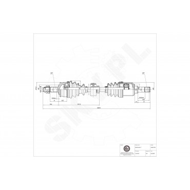 Cardan Arbre de Transmission Avant Droit Pour Fiat Ford Chrysler Lancia 71797024