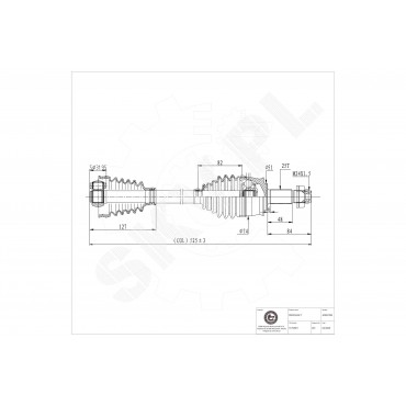 Cardan Arbre de Transmission Avant Gauche Pour Fiat Bravo II Van Stilo Lancia