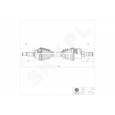 Cardan Arbre de Transmission Avant Gauche Pour Ford Focus Turnier 3667429