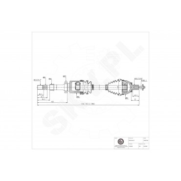 Cardan Arbre de Transmission Avant Droit Pour Ford Galaxy Mondeo IV 1512662