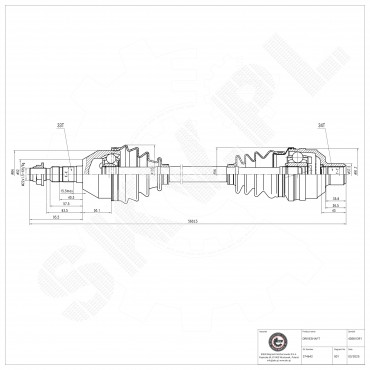 Cardan Arbre de Transmission Avant Droit Pour Opel Astra H Zafira B Vauxhall