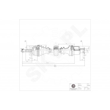 Cardan Arbre de Transmission Avant Droit Pour Renault Clio II Kangoo 7701352775