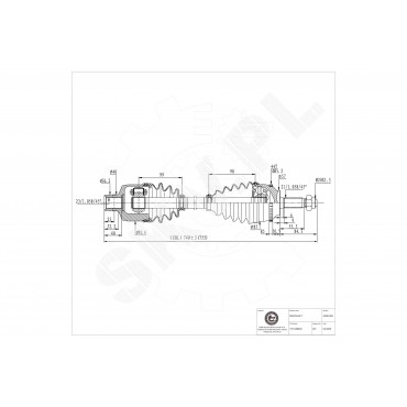 Cardan Arbre de Transmission Avant Droit Pour Renault Megane I Scenic 7701468843