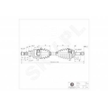 Cardan Arbre de Transmission Avant Gauche Pour Renault Clio II III Logan Modus