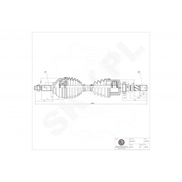 Cardan Arbre de Transmission Avant Droit Pour Renault Opel Nissan Vauxhall