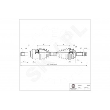 Cardan Arbre de Transmission Avant Droit Pour Toyota Corolla 434100F010
