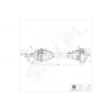 Cardan Arbre de Transmission Avant Pour VW Transporter IV 701407271B 701407271H