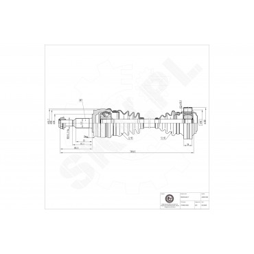 Cardan Arbre de Transmission Arrière Droit Pour VW Multivan V VI 7H0501202D
