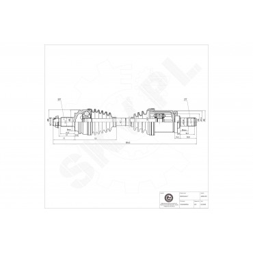 Cardan Arbre de Transmission Avant Gauche Pour BMW X3 E83 31603450563