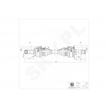 Cardan Arbre de Transmission Arrière Pour BMW X5 E70 F15 F85 33207564128