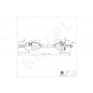 Cardan Arbre de Transmission Avant Gauche Pour Volvo S60 I V70 II XC70 9181255