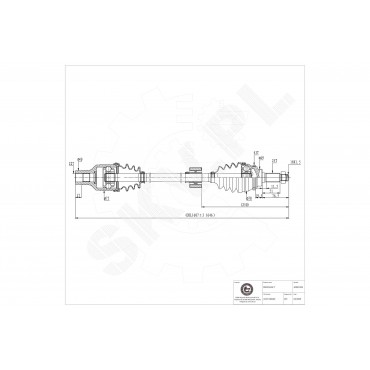 Cardan Arbre de Transmission Avant Droit Pour Suzuki Ignis II 44101-86G02