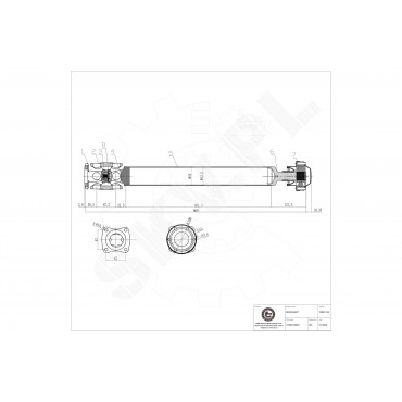 Cardan Arbre de Transmission Arrière Pour Mercedes-Benz Classe M 1634100201