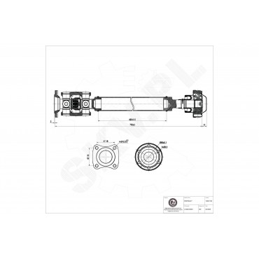 Cardan Arbre de Transmission Avant Pour Mercedes-Benz Classe M 1634100301