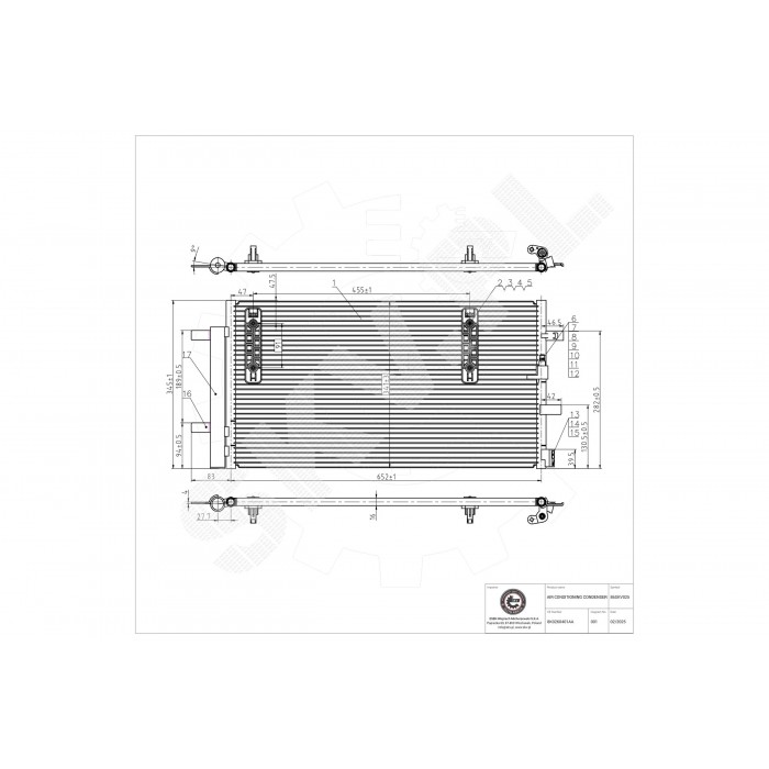 Condenseur de Clim Pour Audi A4 A5 Q5 8K0 260 403 AB 8K0 260 403 AF