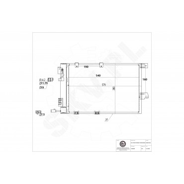 Condenseur de Clim Pour Opel Astra G Zafira A 9119176 9131830 931170608 93170621