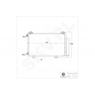 Condenseur de Clim Pour Toyota Yaris 88450-0D020 88450-0D021 88460-0D020