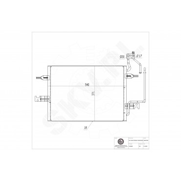 Condenseur de Clim Pour Opel Meriva A Vauxhall Meriva A 13128931 1850086