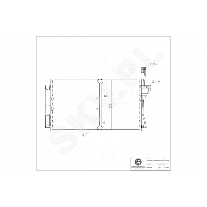 Condenseur de Clim Pour Opel Chevrolet Vauxhall Antara 20759647 20759648 4803979
