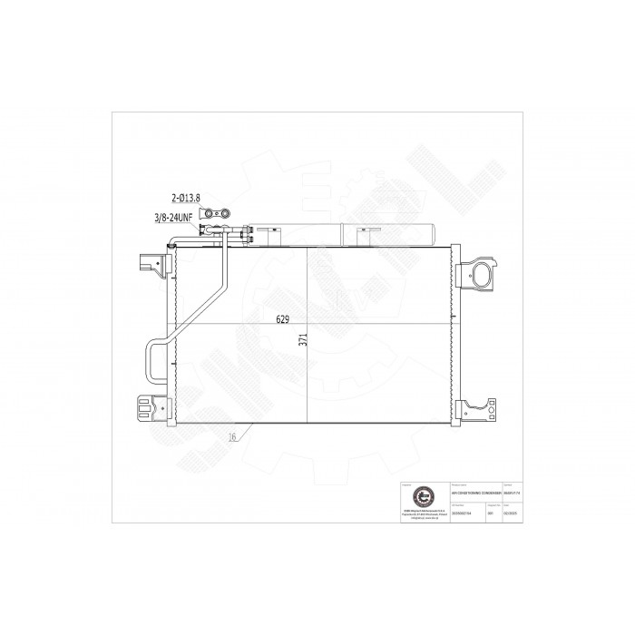 Condenseur de Clim Pour Mercedes-Benz Classe C CLC T-Model CLK 203 500 21 54