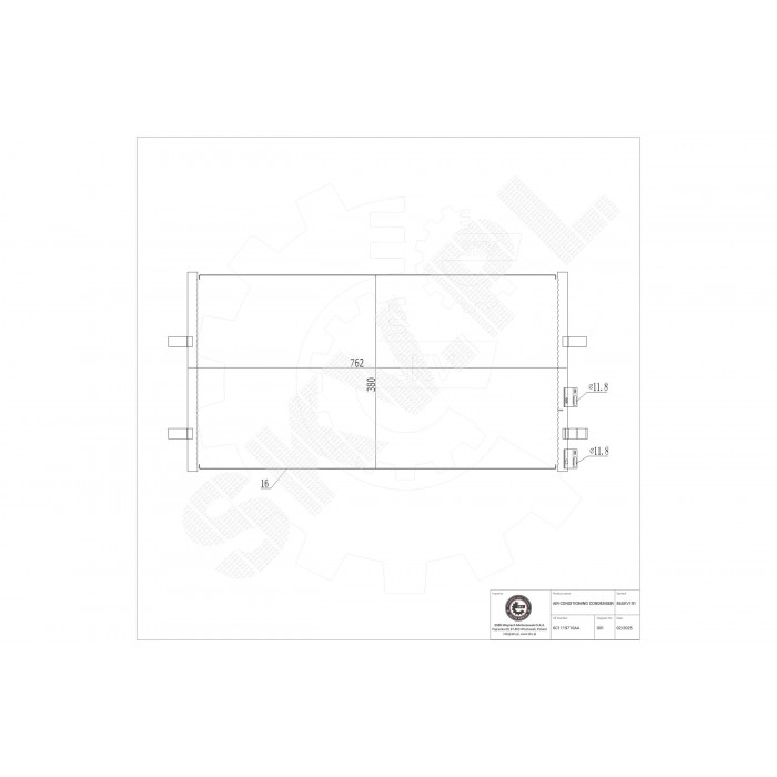 Condenseur de Clim Pour Ford Transit 1371571 1383318 1485358 6C11 19710 AA