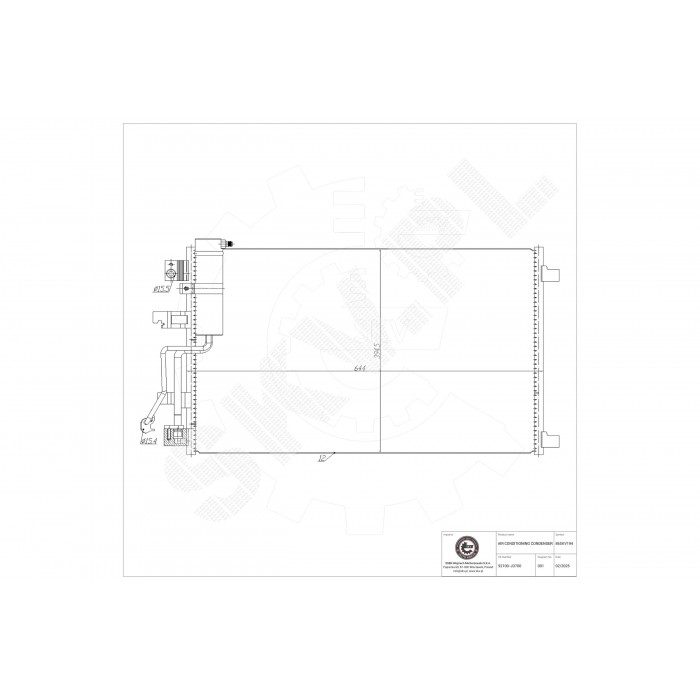 Condenseur de Clim Pour Nissan Qashqai 92100-BR40A 92100-JD700 92100-JD70B