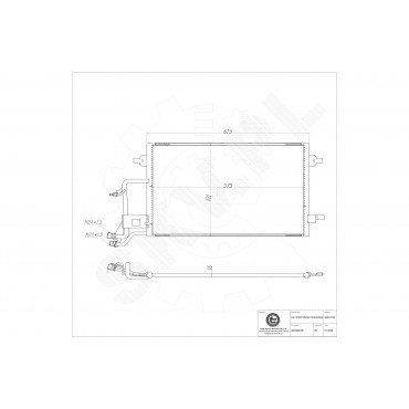 Condenseur de Clim Pour Audi A6 4B0.260.401 F 4B0.260.401 T 4B0.260.403 F