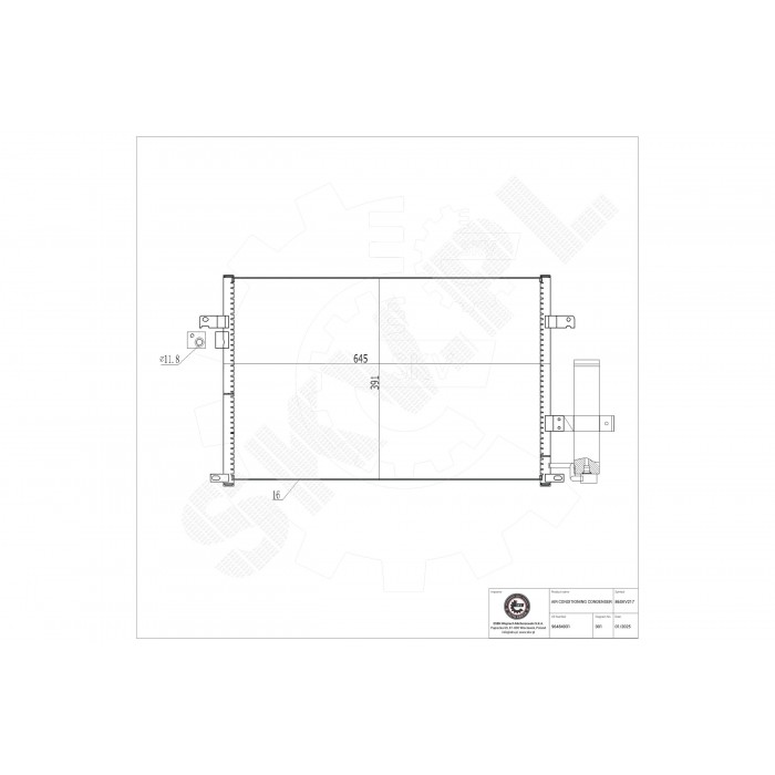 Condenseur de Clim Pour Chevrolet Lacetti Nubira Optra Daewoo Lacetti Nubira