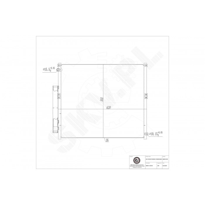 Condenseur de Clim Pour Toyota Land Cruiser Prado 88461-60100