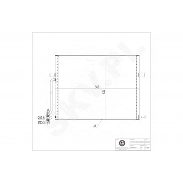 Condenseur de Clim Pour BMW Série 3 E46 Z4 E85 E86 6.914.033 6453.6.914.033