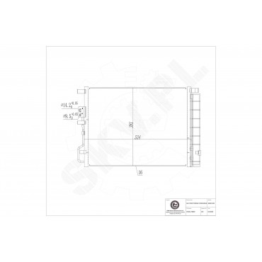 Condenseur de Clim Pour Hyundai Tucson Kia Sportage Van