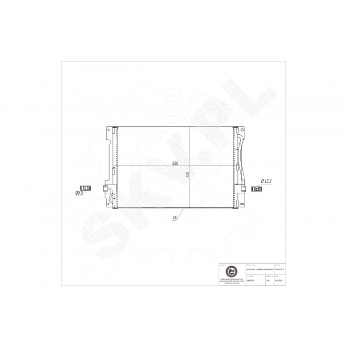 Condenseur de Clim Pour Volvo 850 C70 I S70 V70 XC70 30665225 31390445 68 49 575
