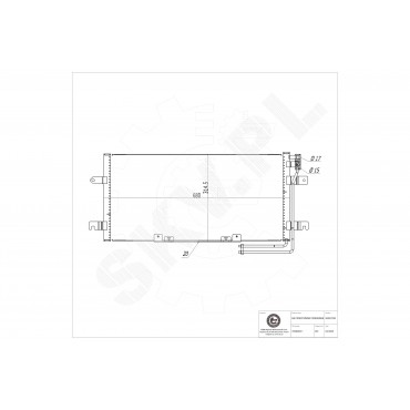 Condenseur de Clim Pour VW California T4 Camper Transporter IV 7D0.820.413