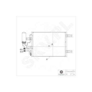 Condenseur de Clim Pour Opel Meriva A Vauxhall Meriva A 13148296 1850 094